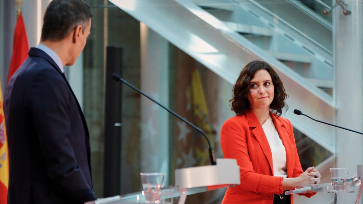 Pedro Sánchez e Isabel Díaz Ayuso.