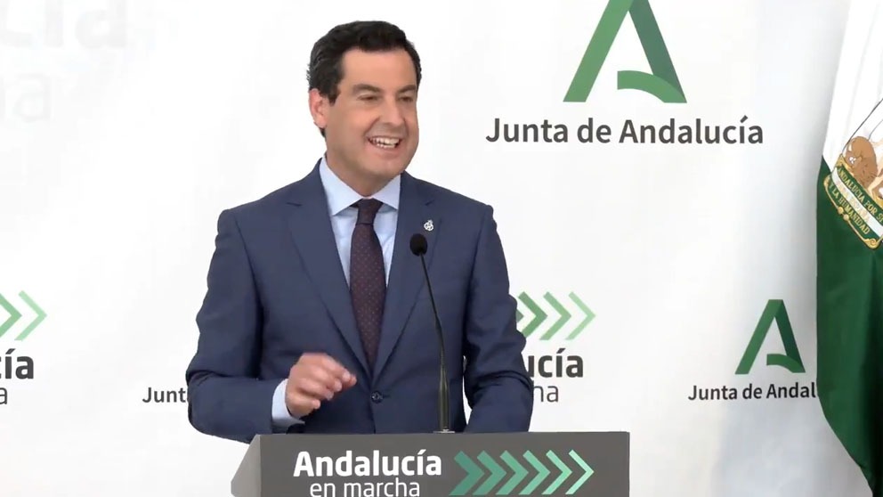 Juanma Moreno, presidente de la Junta de Andalucía.