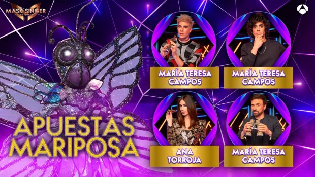 Apuestas sobre la identidad de Mariposa de Mask Singer