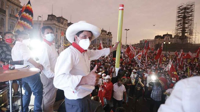 Castillo se declara vencedor en la segunda vuelta de las presidenciales de Perú
