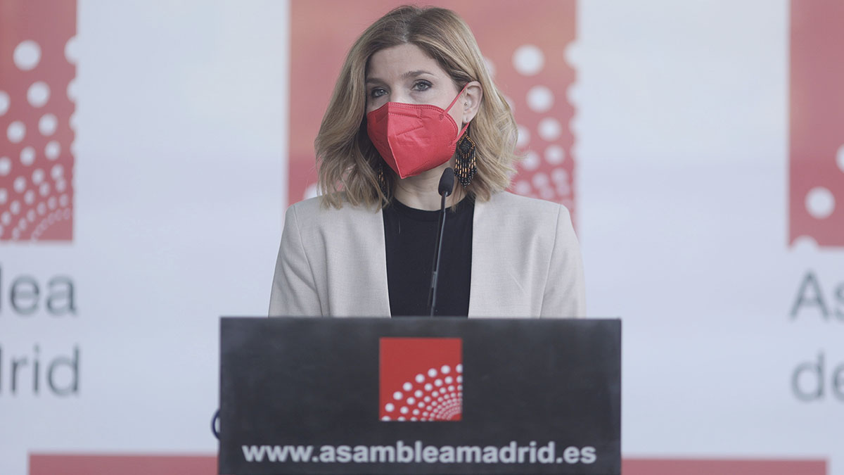 La nueva portavoz del PSOE en la Asamblea de Madrid, Hana Jalloul