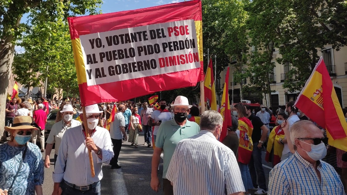 Manifestación en Colón