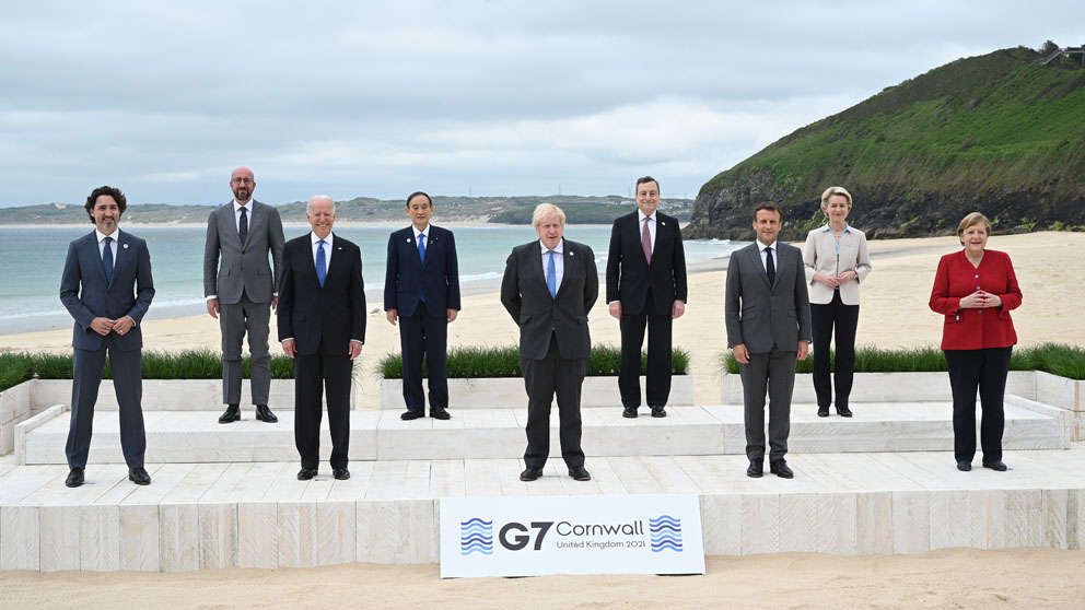 Reunión del G7 en Inglaterra