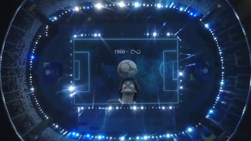 Pelos de punta: el espectacular homenaje de la Copa América a Maradona.