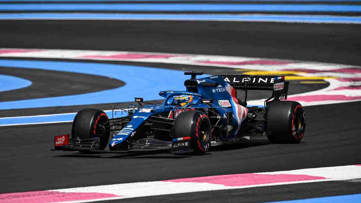 Fernando Alonso, piloto de Alpine, en Francia. (AFP)
