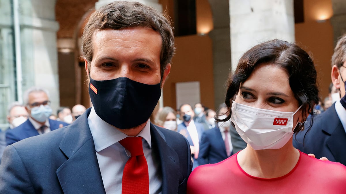 Pablo Casado con Isabel Díaz Ayuso.