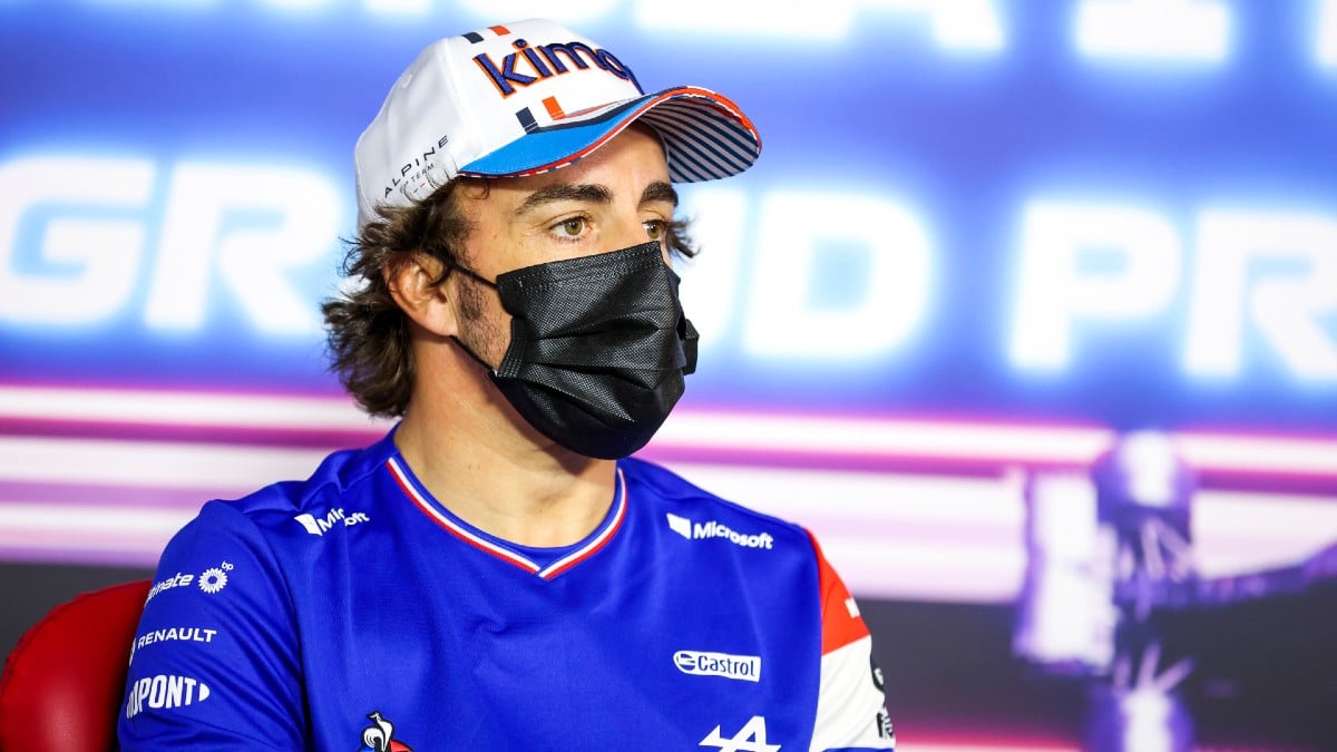 Fernando Alonso, en rueda de prensa del Gran Premio de Francia. (Getty)