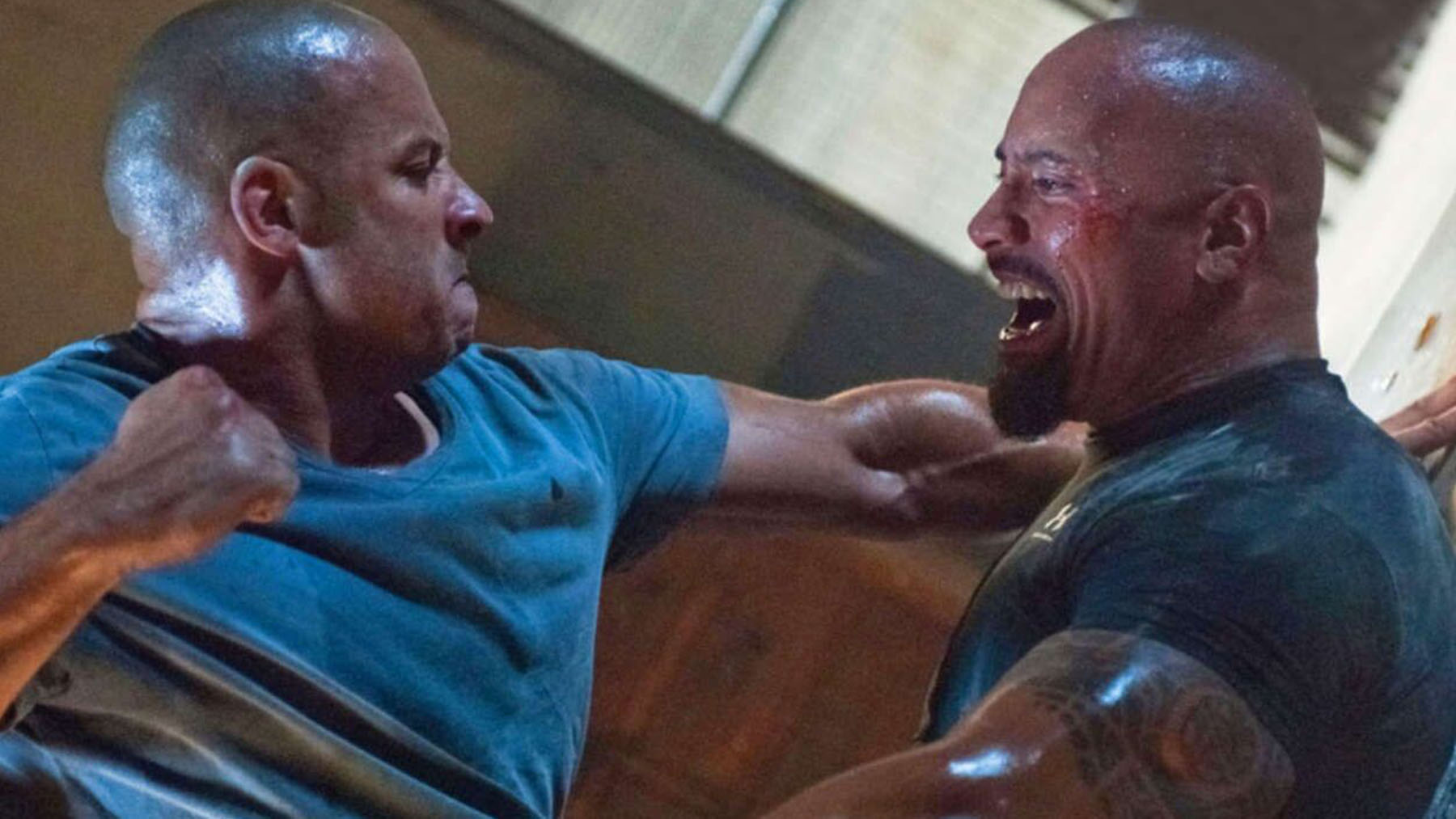Vin Diesel y The Rock en la saga «Fast and Furious» (Universal Pictures)