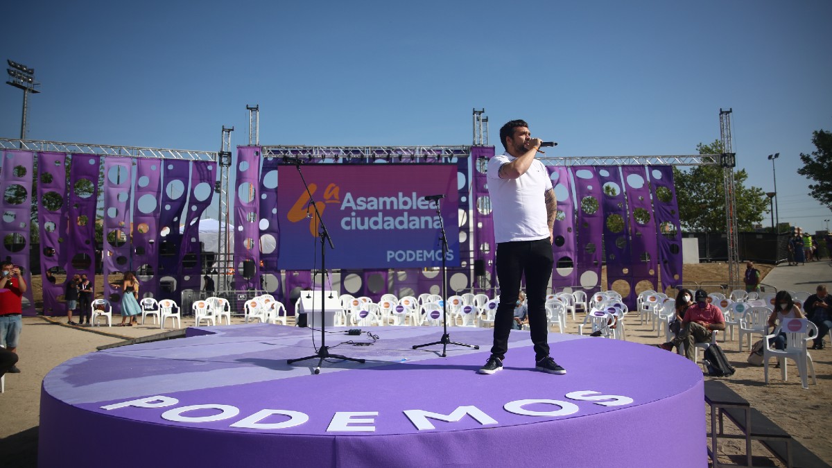 El líder de Podemos en la Comunidad de Madrid, Jesús Santos.