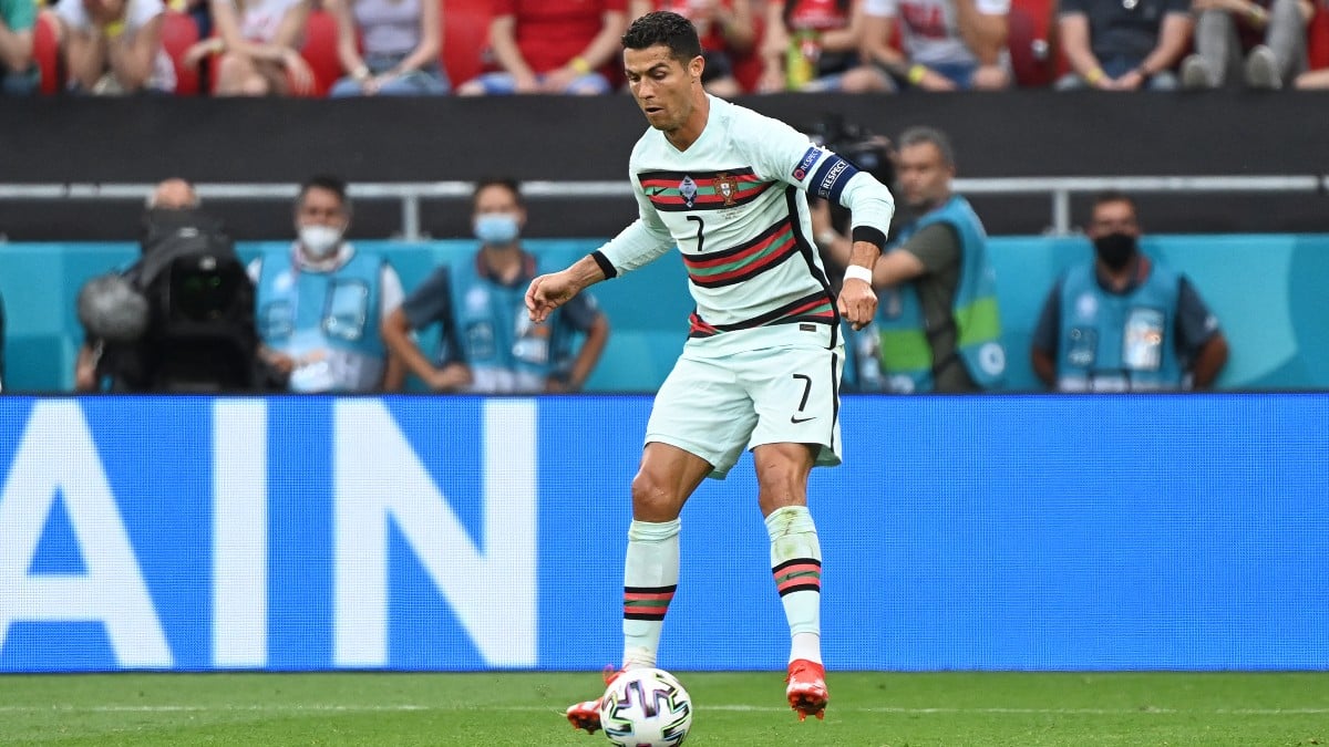 Cristiano Ronaldo, durante el partido contra Bélgica.