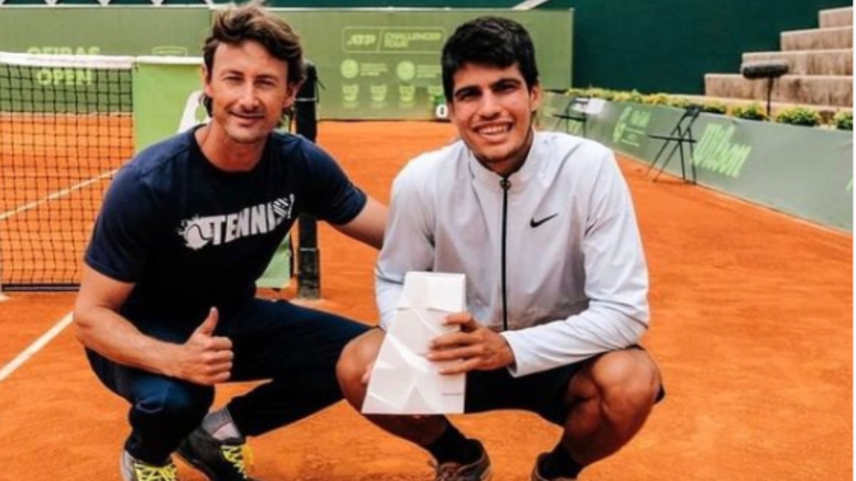 Juan Carlos Ferrero y Carlos Alcaraz.