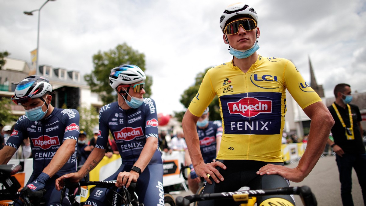 Van der Poel, antes de una carrera. (AFP)