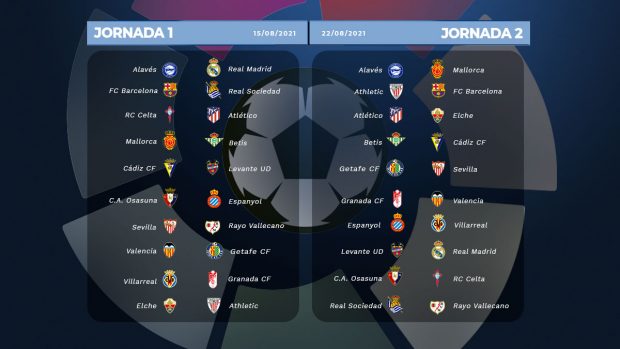 Calendario de la liga de santander