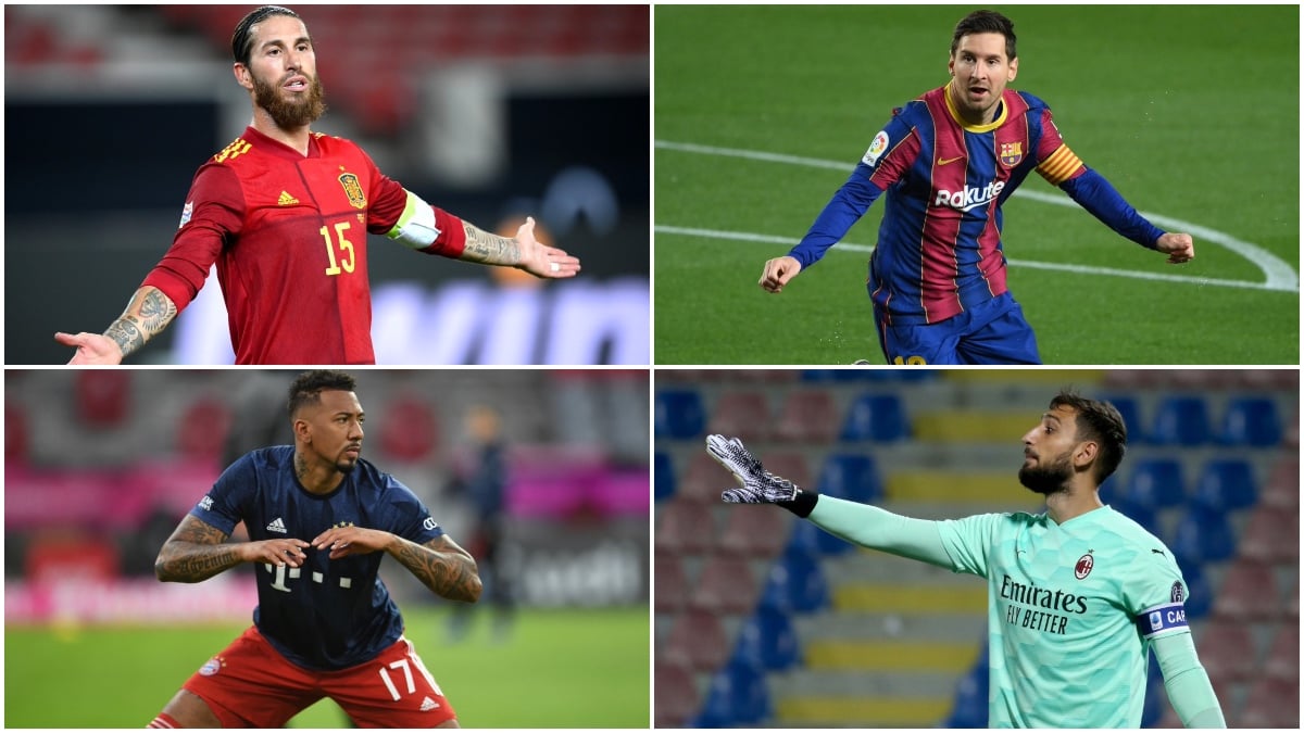 Sergio Ramos, Leo Messi, Boateng o Donnarumma, entre los jugadores libres del mercado.