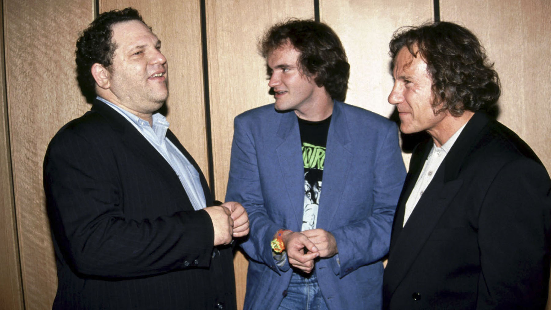 Harvey Wenstein, Quentin Tarantino y Harvey Keitel (Copyright Le Pacte)