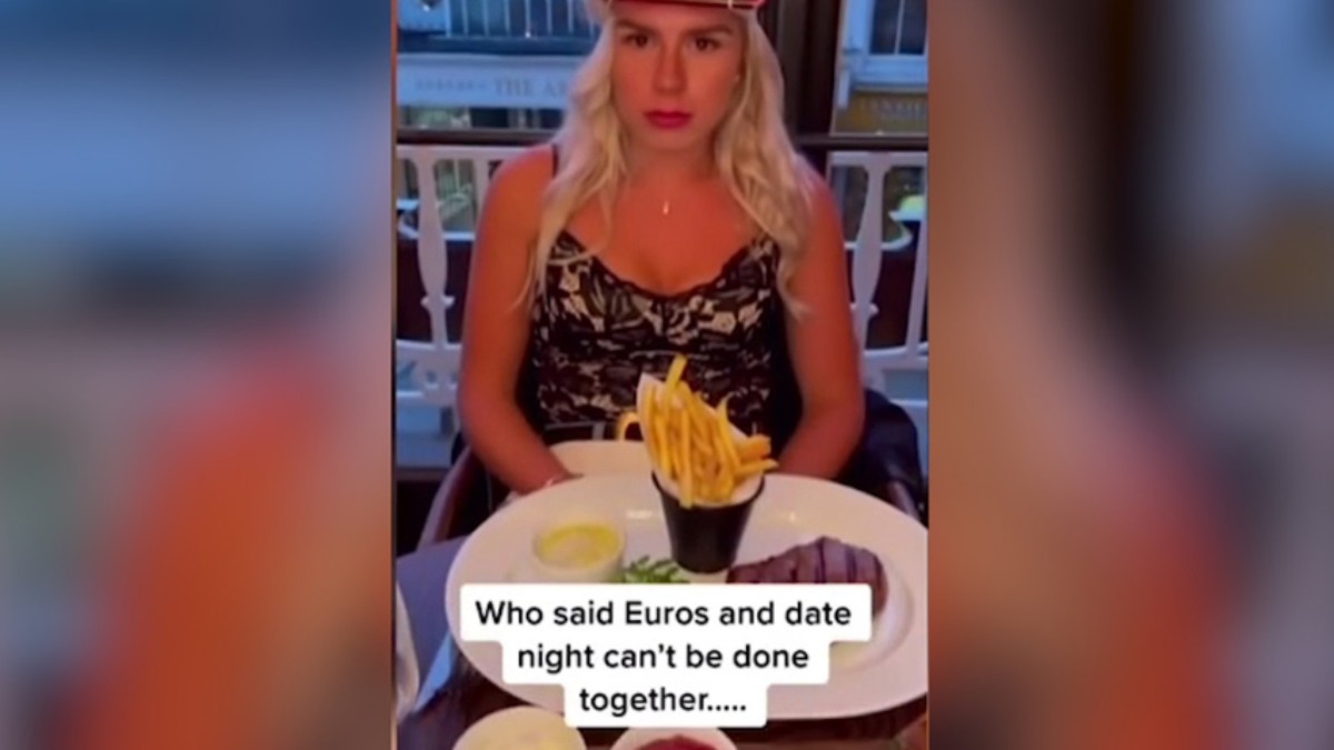 El monumental y viral enfado de una mujer en una cita romántica en plena Eurocopa