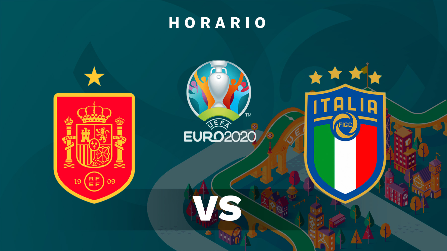 España – Italia: Horario y dónde ver el partido de semifinales de la Eurocopa 2020.