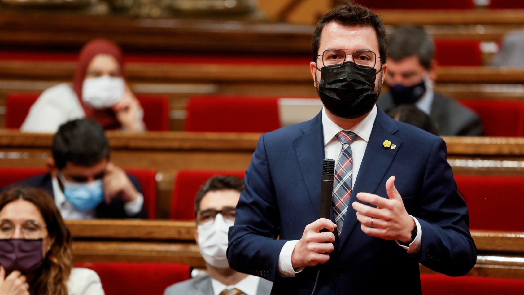 El presidente de la Generalitat, Pere Aragonés. (Foto: Efe)