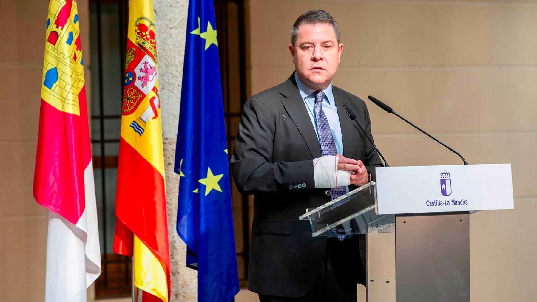 El presidente de Castilla-La Mancha, Emiliano García Page