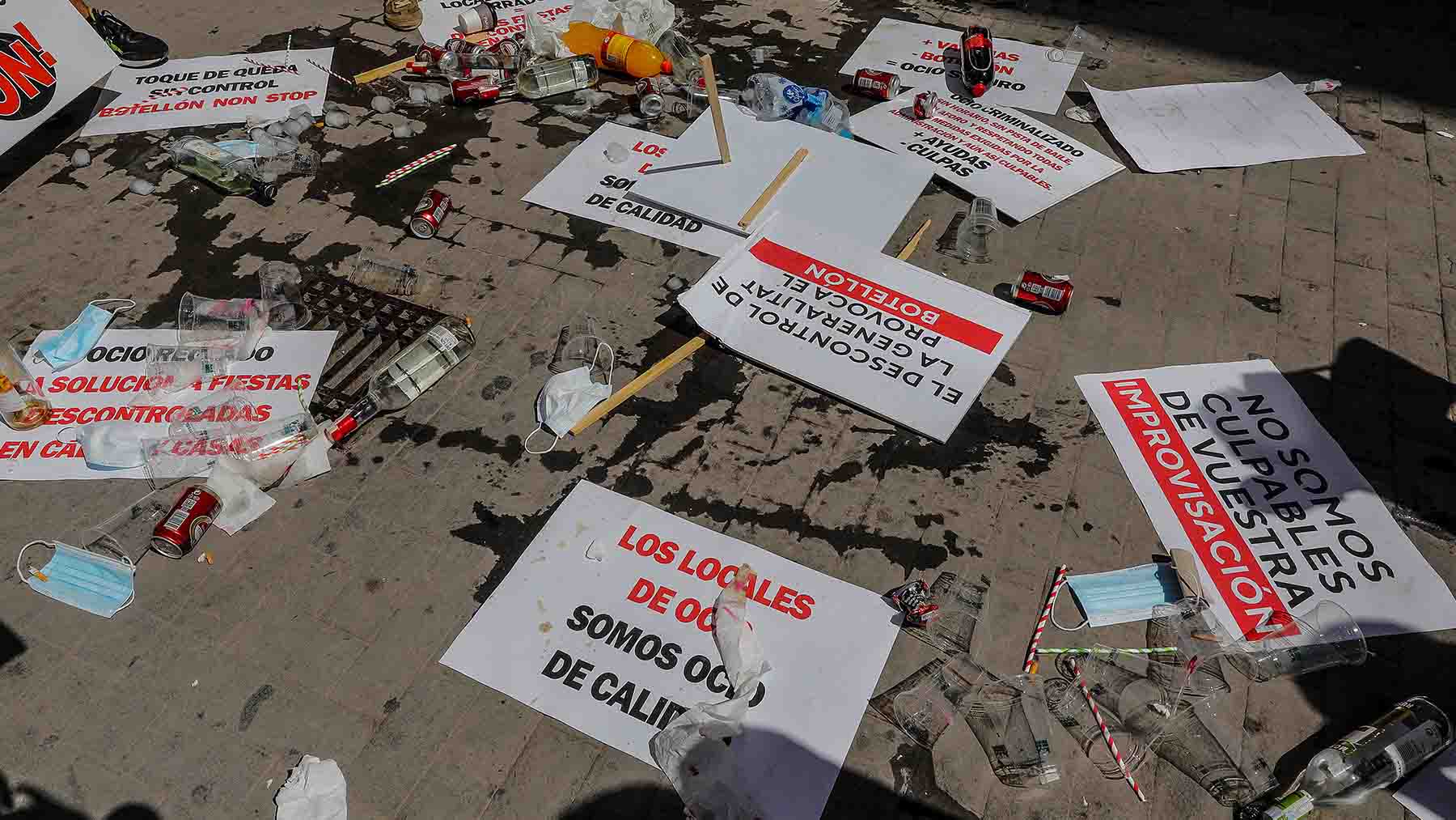 Protesta del ocio nocturno en la Comunidad Valenciana