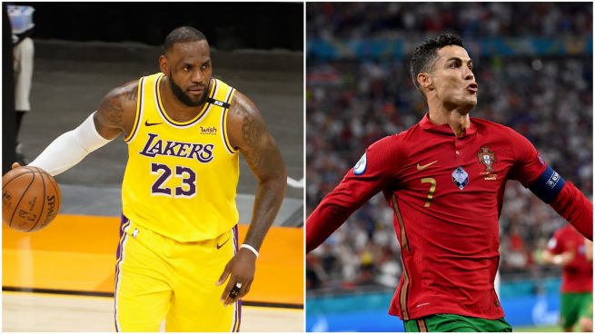 LeBron James y Cristiano Ronaldo (Getty).