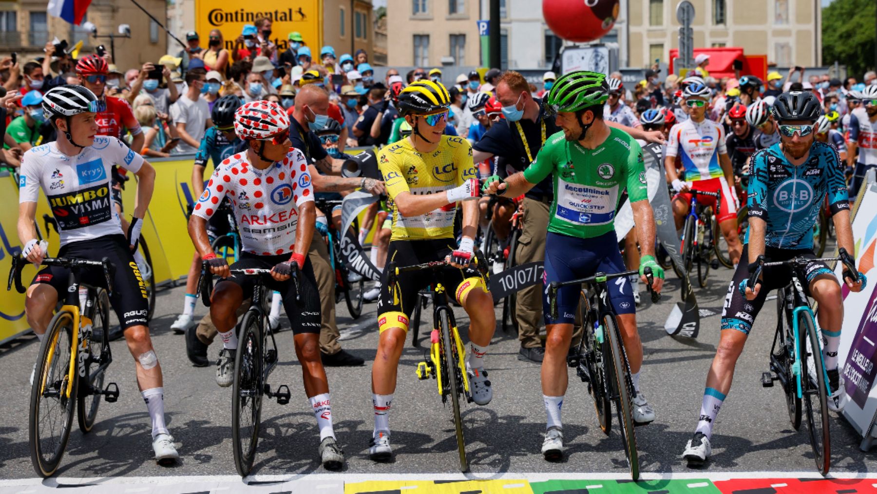 Tour de Francia 2021: clasificación de la etapa de hoy, sábado 10 de julio. (AFP)