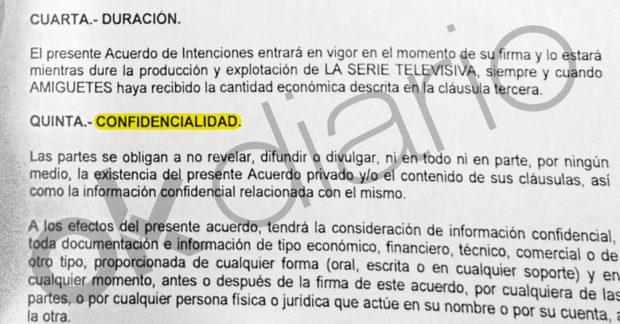 Contrato secreto entre Santiago Segura y José Luis Moreno.