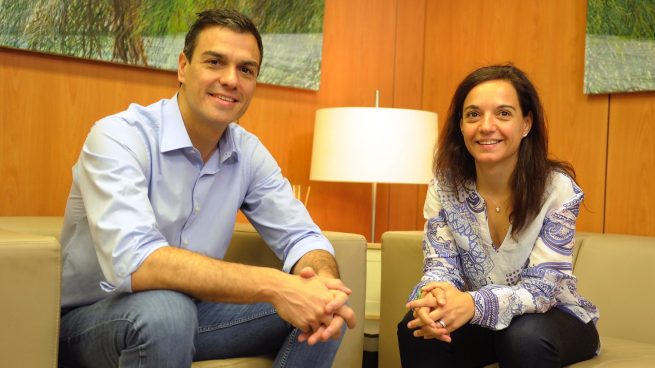 getafe Pedro Sánchez y Sara Hernández en imagen de archivo. (Foto: PSOE)