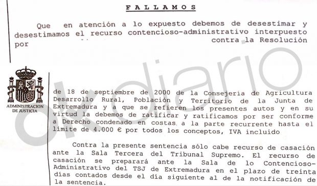 Sentencia del TSJ de Extremadura contra la empresa Eliance.