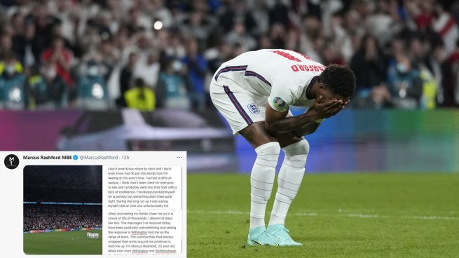 La emotiva carta de Rashford tras fallar el penalti: «Soy un hombre negro de 23 años…»