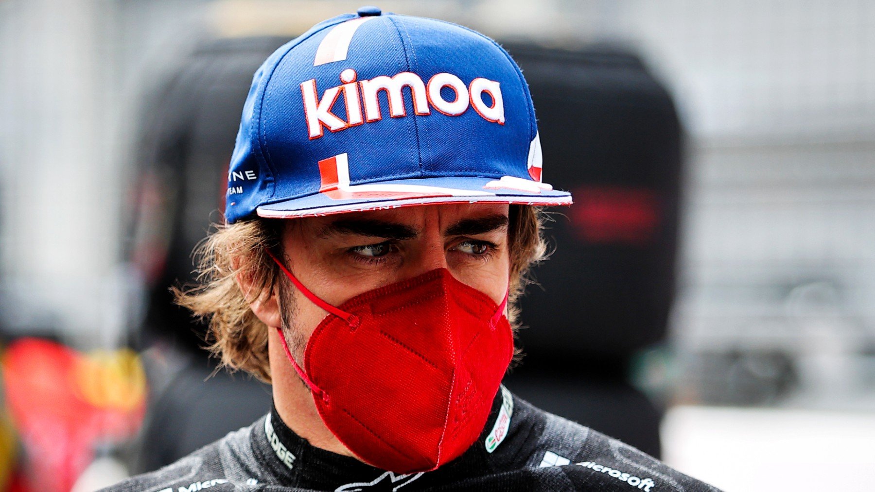 Fernando Alonso, en el GP de Gran Bretaña.(@AlpineF1Team)