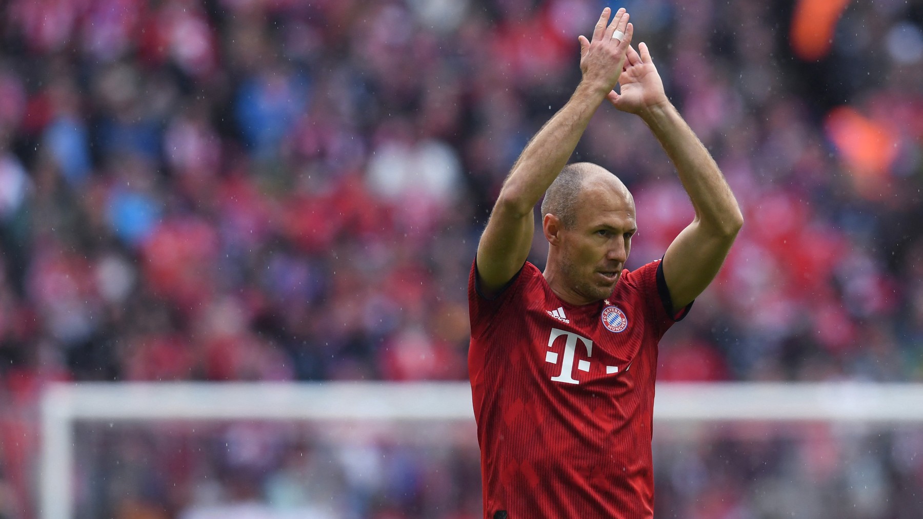 Robben, en su último partido con el Bayern. (AFP)