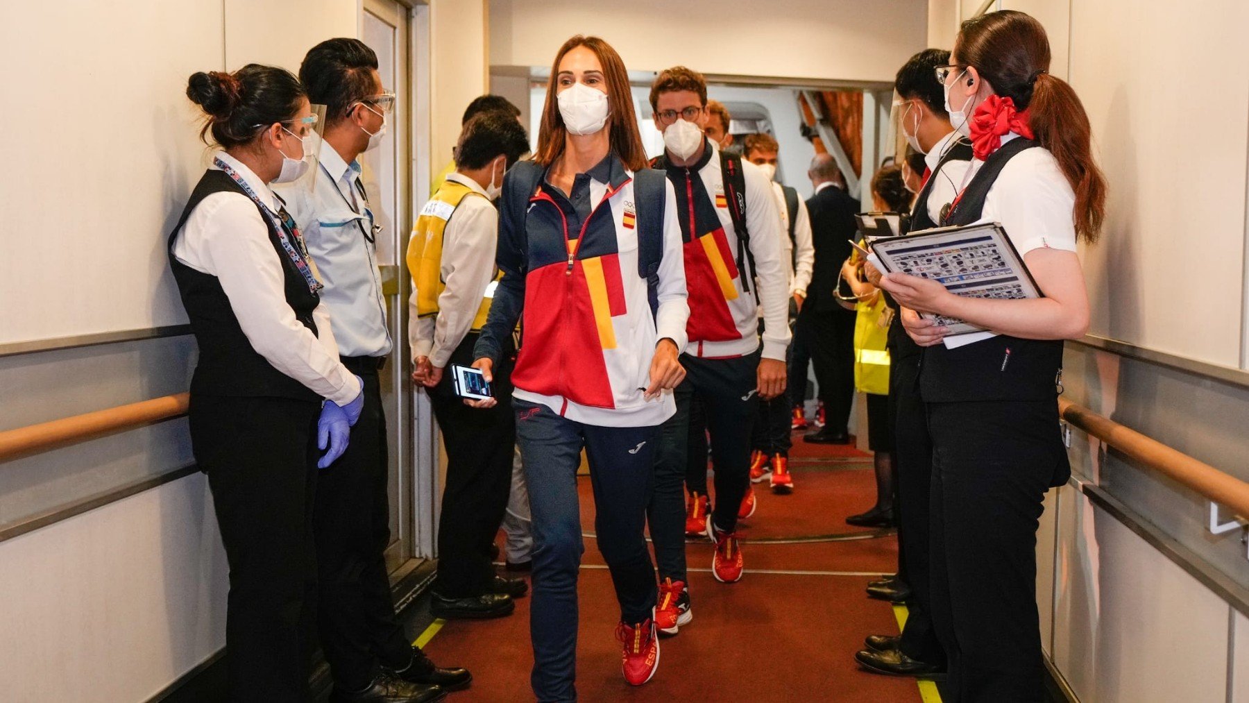 El equipo olímpico español a su llegada a Tokio. (COE)