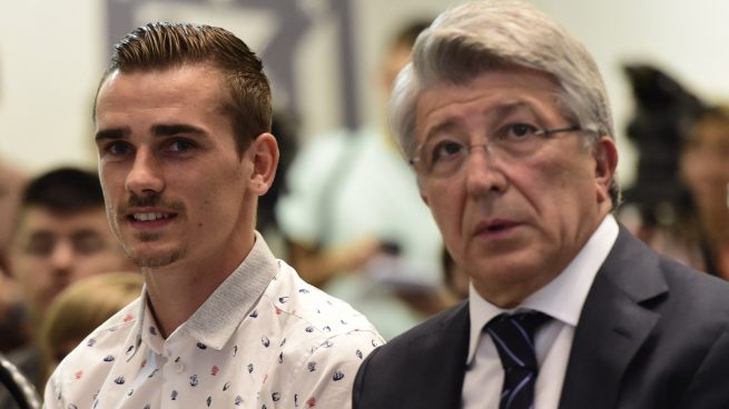 Griezmann y Enrique Cerezo