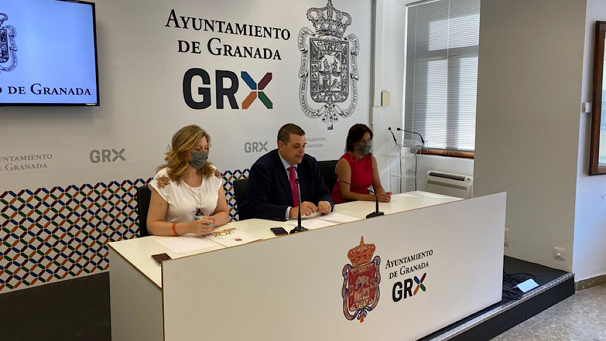 Portavoces de Vox en Granada.