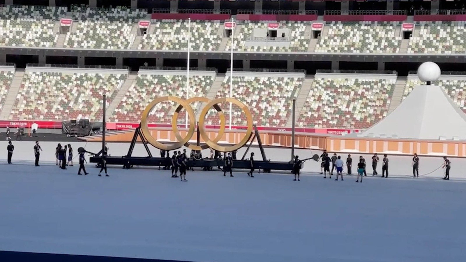 El estadio olímpico de Tokio, listo para una cita histórica.