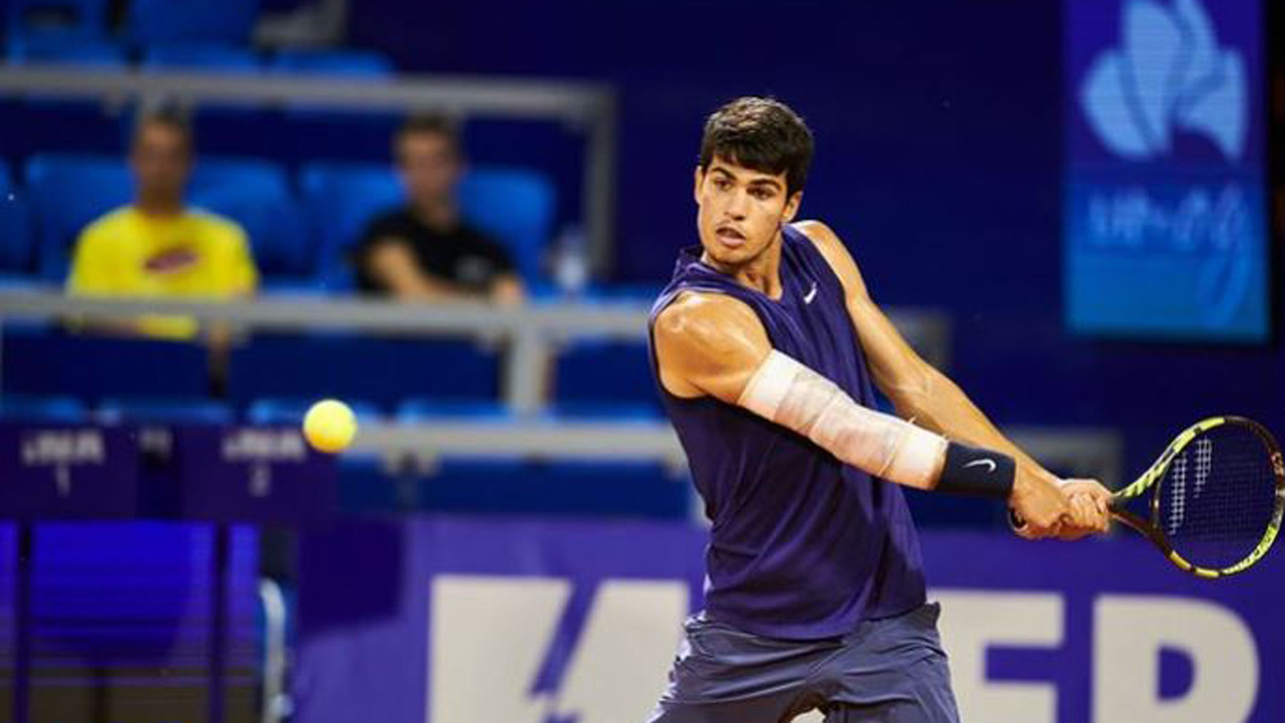 Carlos Alcaraz, durante el torneo de Umag (Croatia Open Umag)