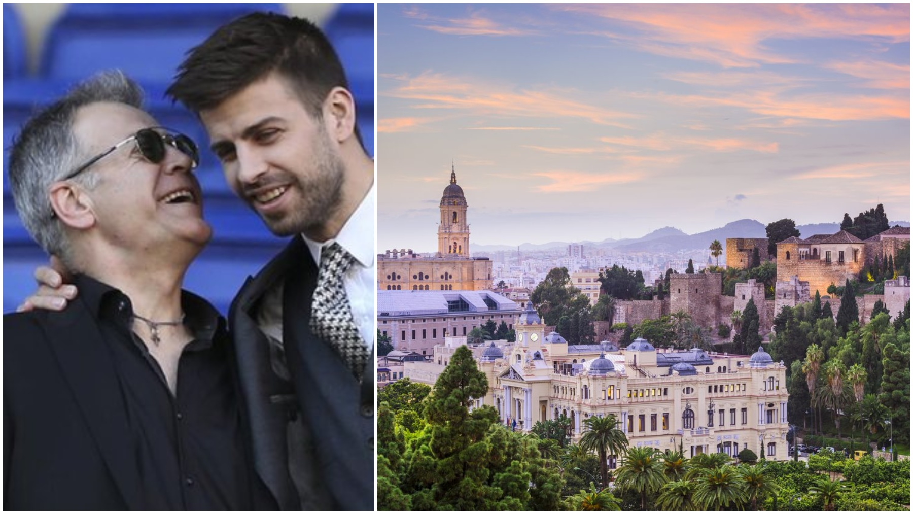 Gerard Piqué y su padre Joan.