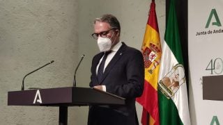 Elías Bendodo, consejero de Presidencia de la Junta de Andalucía.
