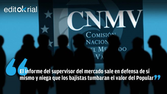 La CNMV se autoexculpa y niega la evidencia