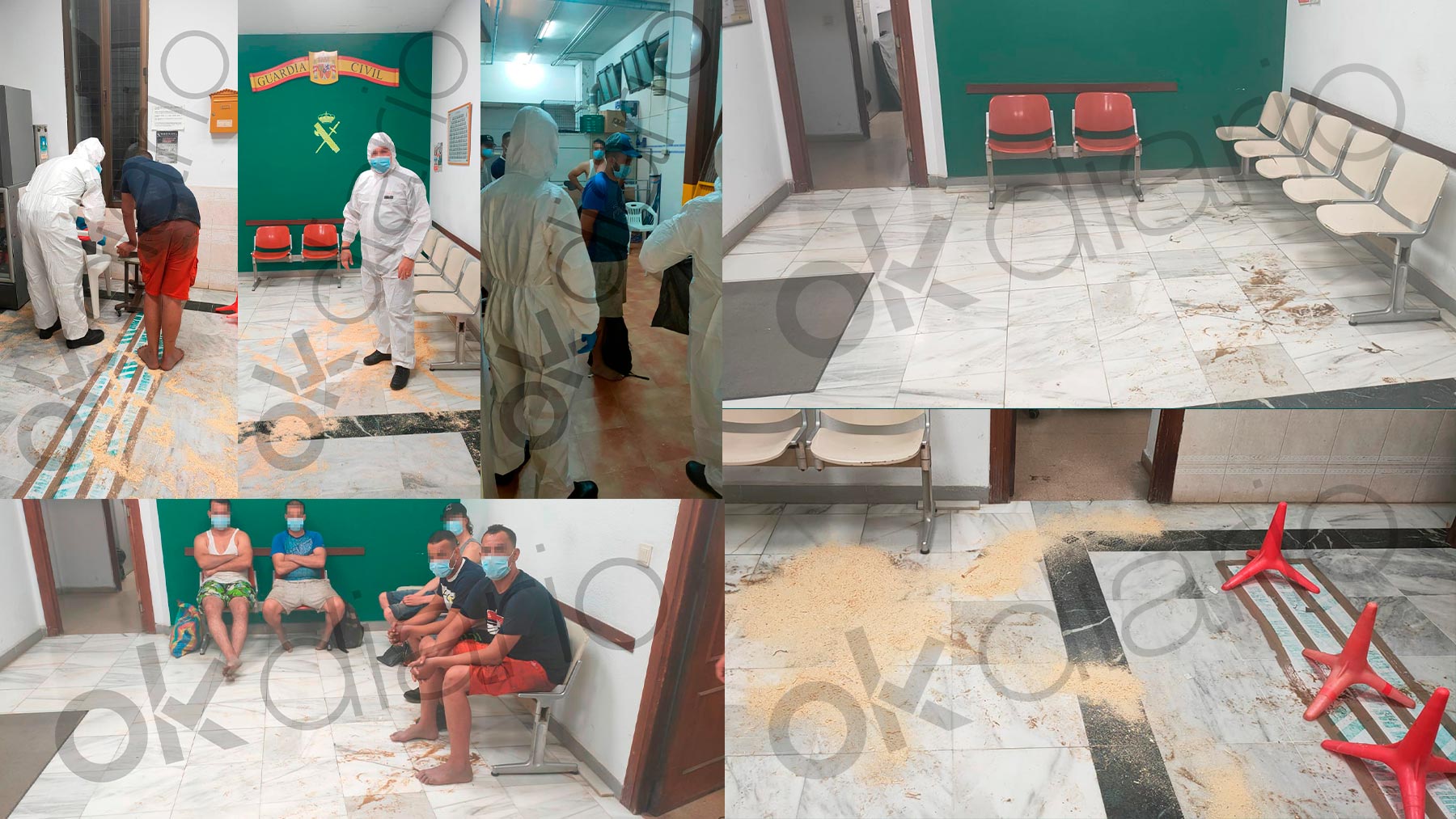 Caos en la llegada de inmigrantes a Villaricos (Almería).
