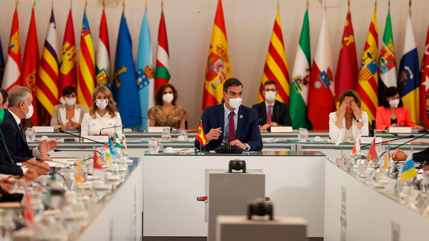 El presidente del Gobierno, Pedro Sánchez durante la XXIV Conferencia de Presidentes. Foto: EFE
