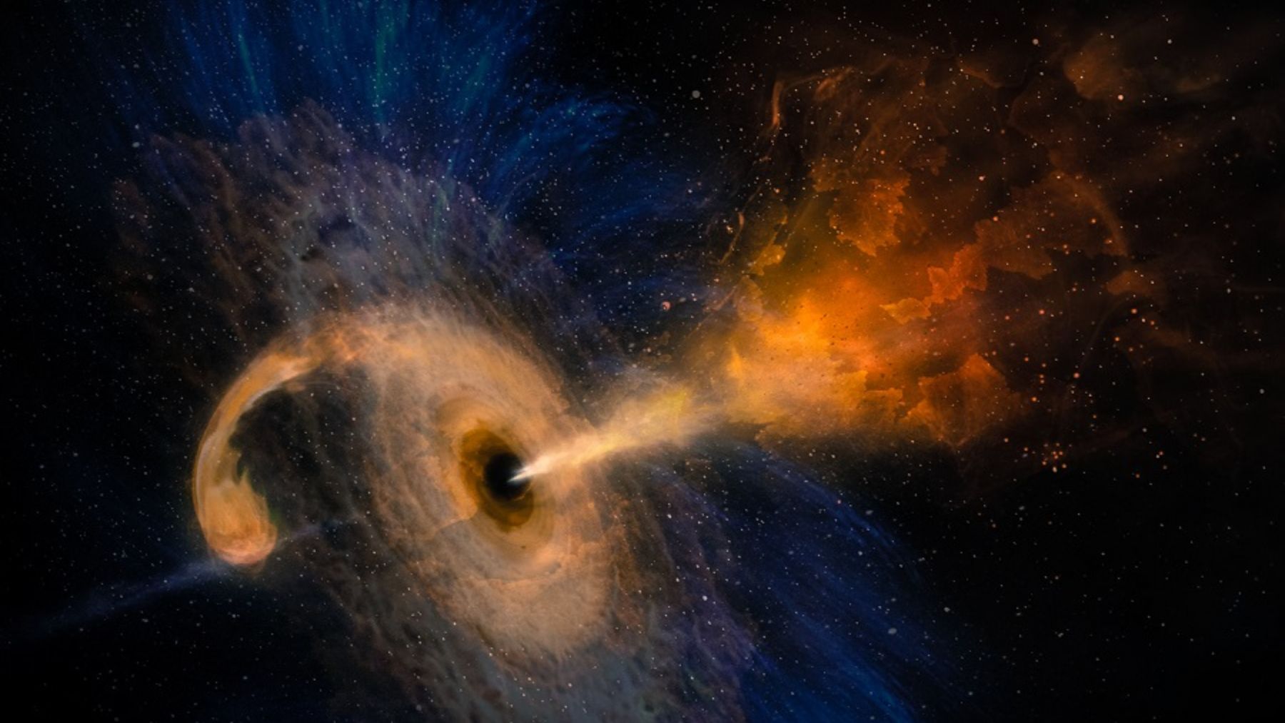 Un grupo de científicos han podido ver por primera vez luz detrás de un agujero negro