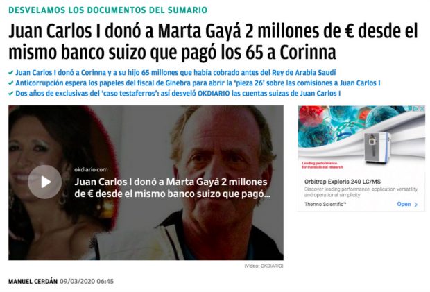 Así destapó OKDIARIO la trama de cuentas opacas y sociedades ‘offshore’ de Juan Carlos I