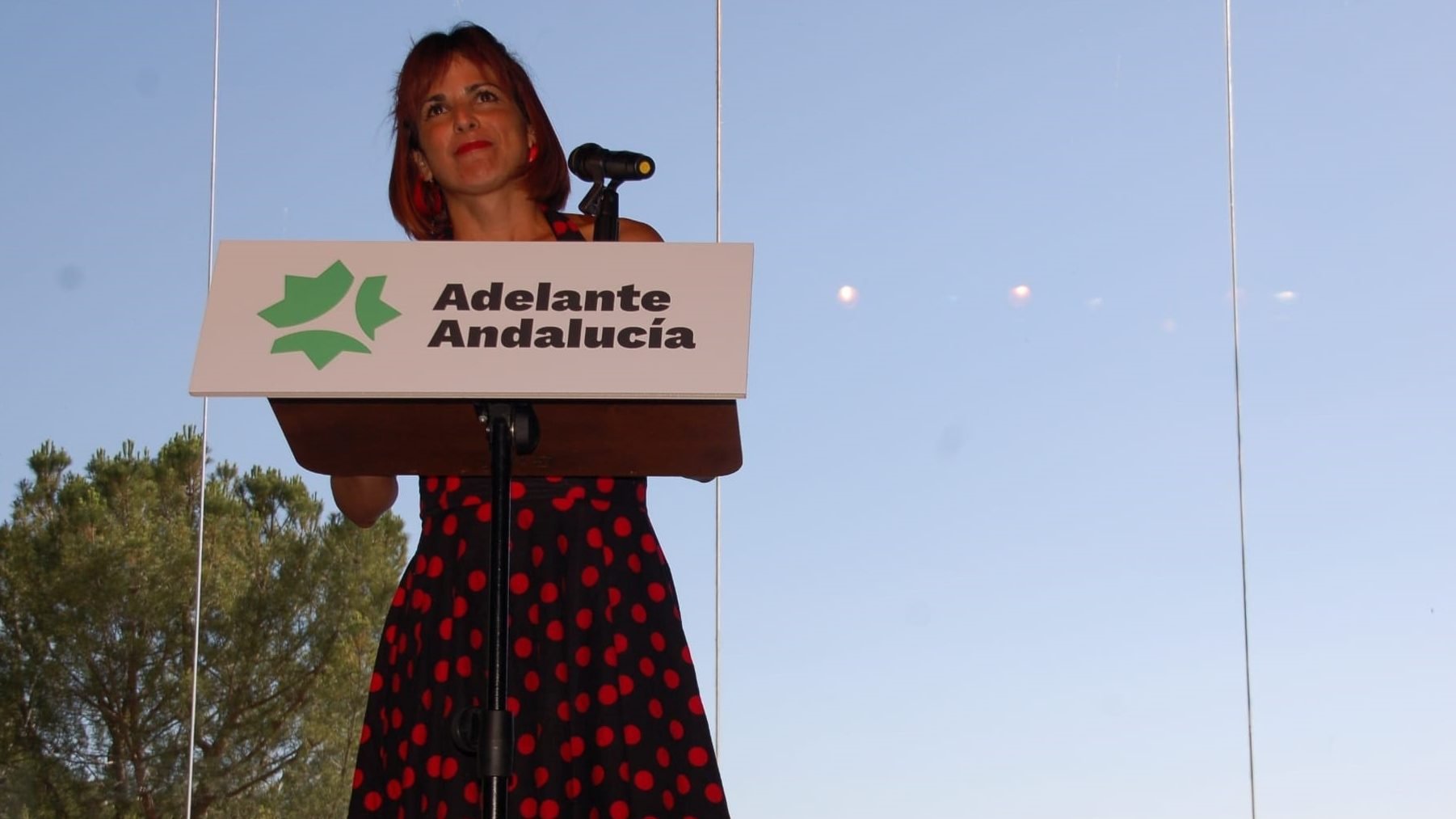 Teresa Rodríguez, portavoz de Adelante Andalucía y Anticapitalistas.