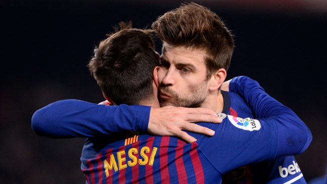 Piqué se despide de Messi