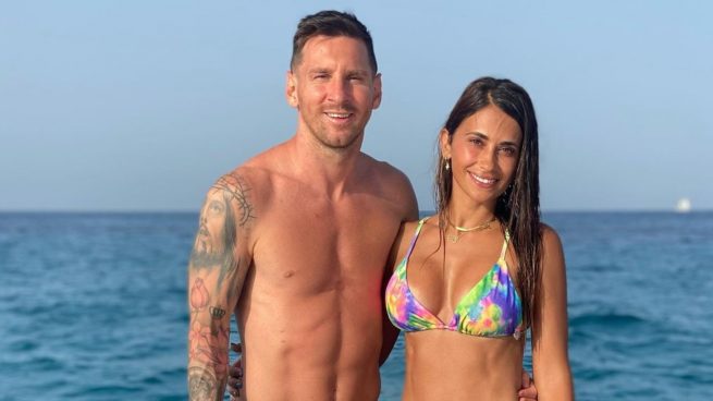 Messi y Antonela Roccuzzo.