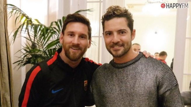 David Bisbal y Leo Messi