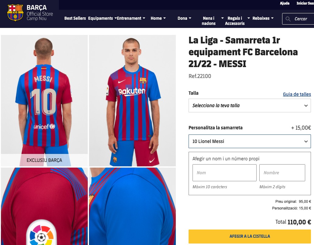 Follón entre el Barça y Nike por las camisetas de Messi fabricadas para la nueva temporada