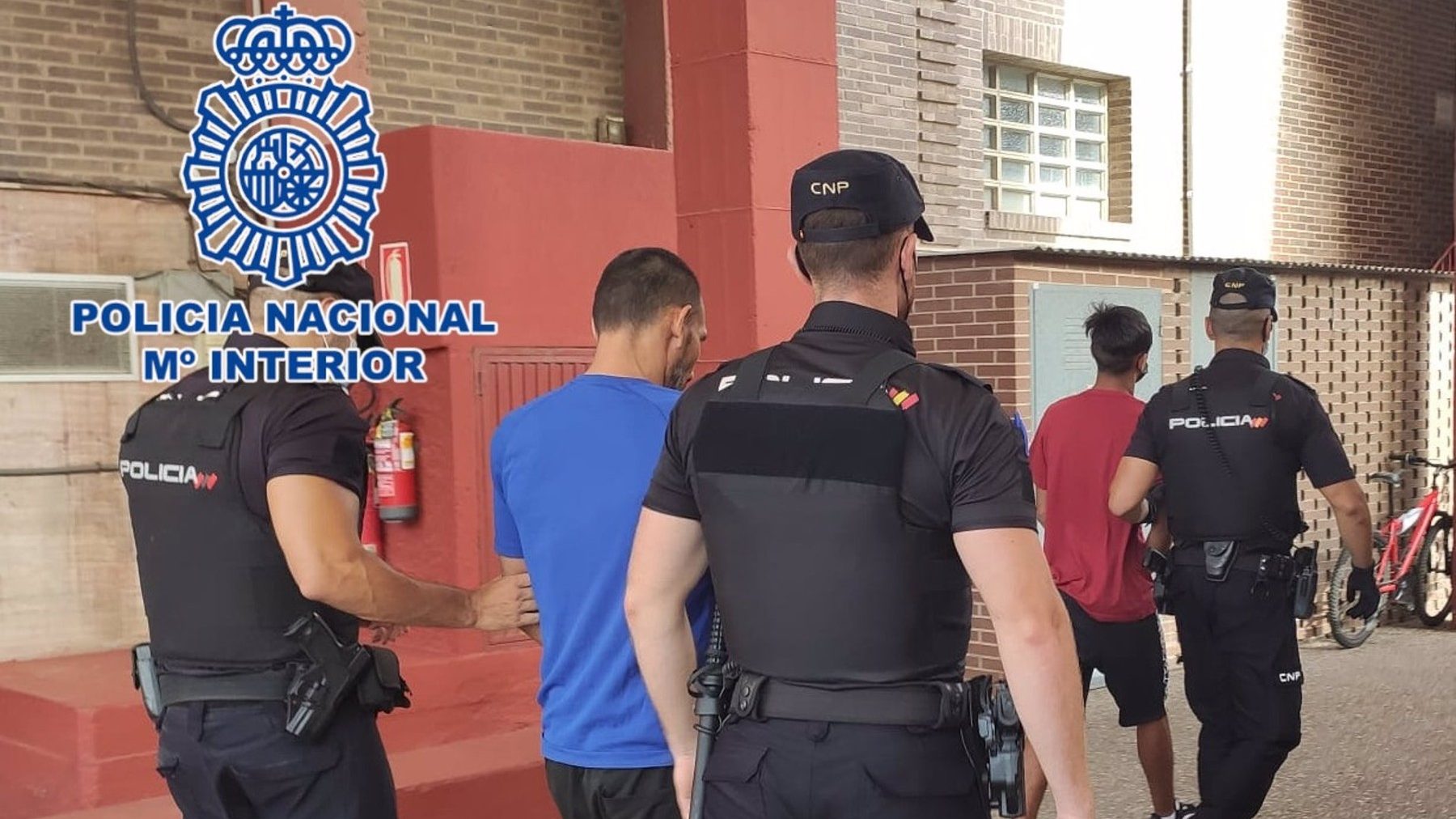 Los detenidos como presuntos autores del tiroteo en el barrio almeriense de La Chanca (POLICÍA NACIONAL).